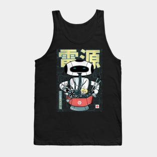 Ramen Noodles Japanese Robot - Power Supply Tank Top